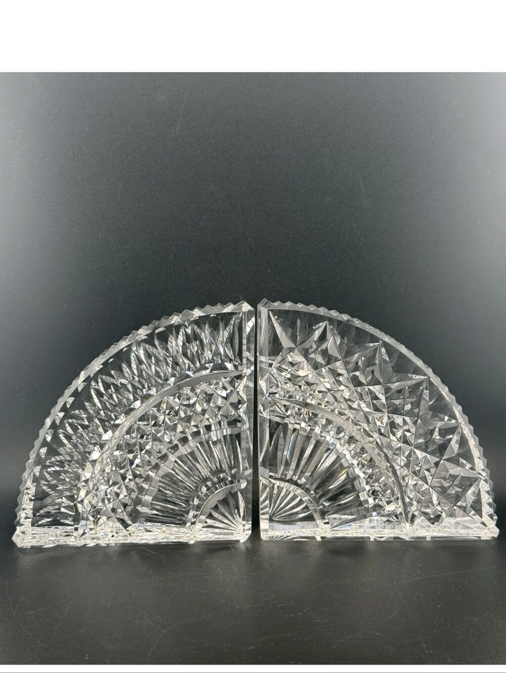 SALE! Waterford Crystal Book Ends Signed & Unused